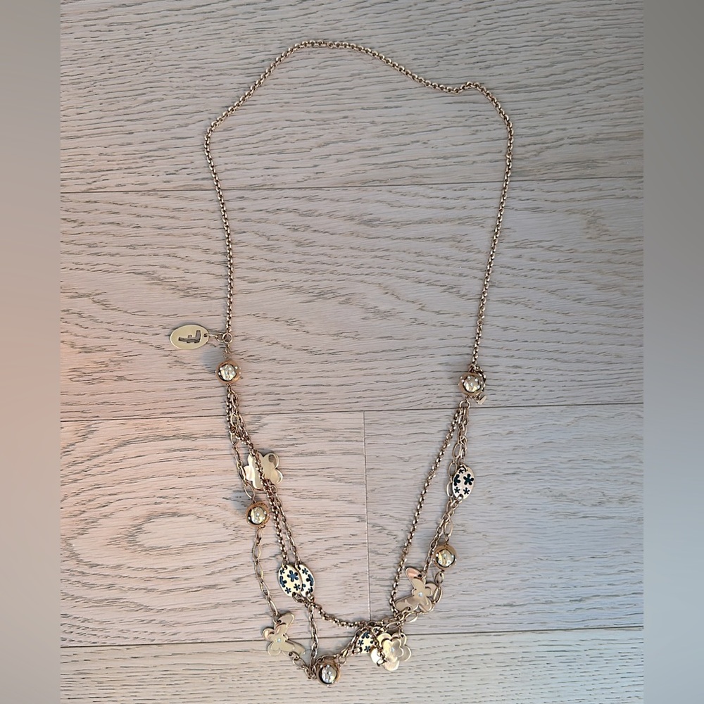 Folli Follie rose gold-plated long necklace